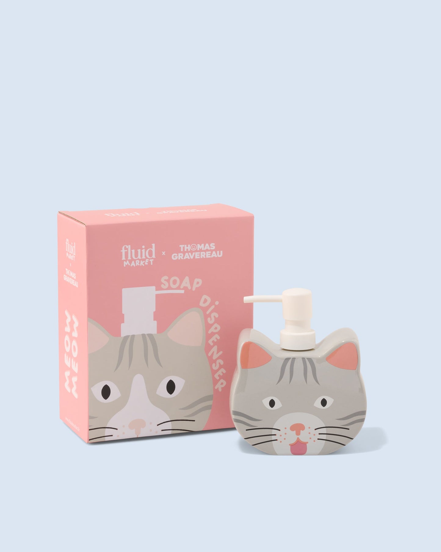 Distributeur de savon Chat (Fluid Market X Thomas Gravereau)