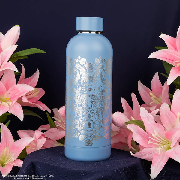 Bridgerton Silver Insulated Signature Water Bottle
