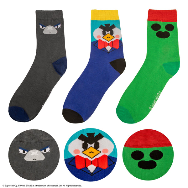 Set de 3 Paires de Chaussettes Spike, Corbac, et Monsieur M.