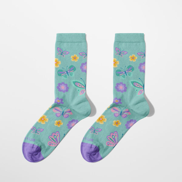 Kids' Butterfly Garden Socks