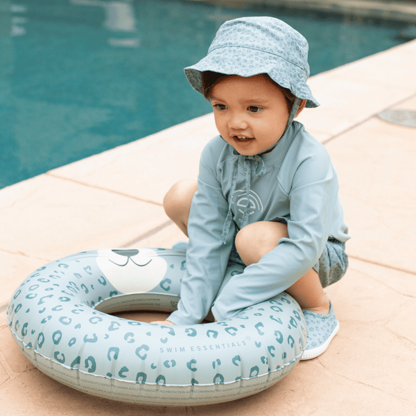 Sun Hat - Green - Leopard