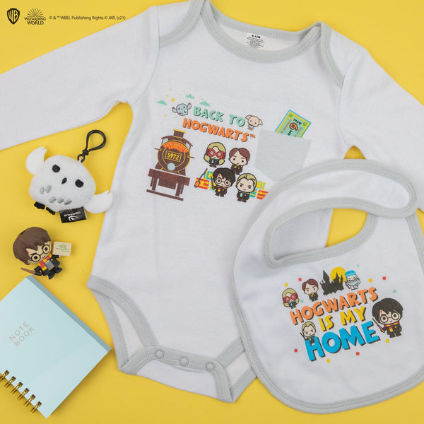 *Hogwarts baby bodysuit and bib