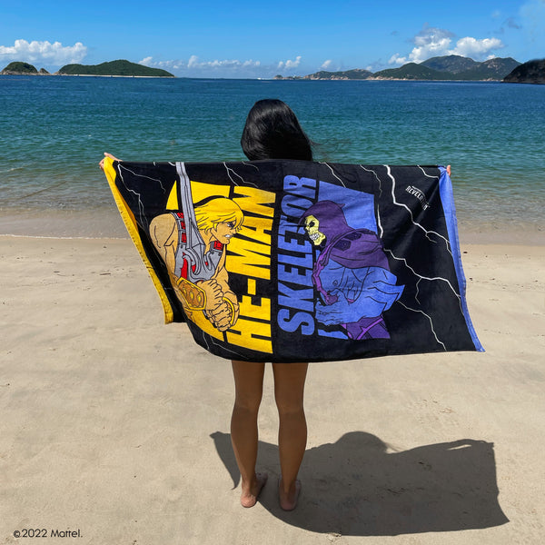 Serviette de plage Musclor & Skeletor