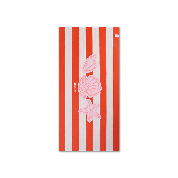 Microfiber Beach Towel - Red - Lobster Bay - 180 x 90 cm