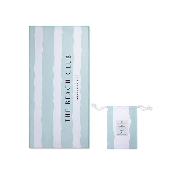 Microfiber Beach Towel - Green - The Beach Club 180 x 90 cm