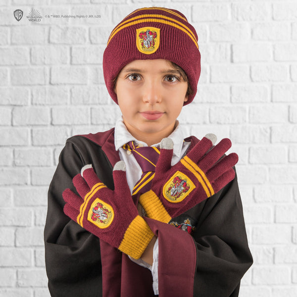 Gryffindor Kids' Hat & Touchscreen Gloves Set