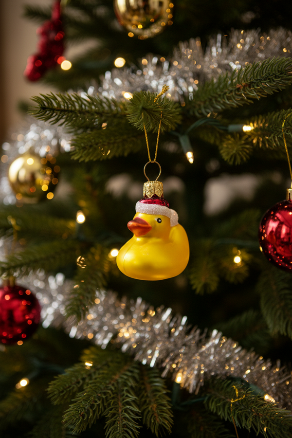 Christmas duck Christmas ball