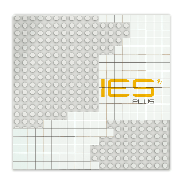 BRIXIES Plus Printed Puzzle Plates Custom White 20x20 Studs (16x16 cm)