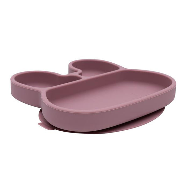 Dusty pink rabbit silicone plate