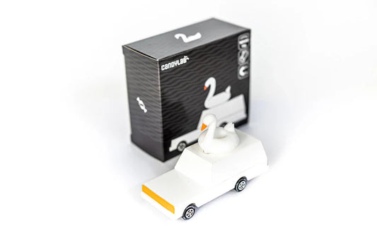 Candycar World Wooden Car - White Swan
