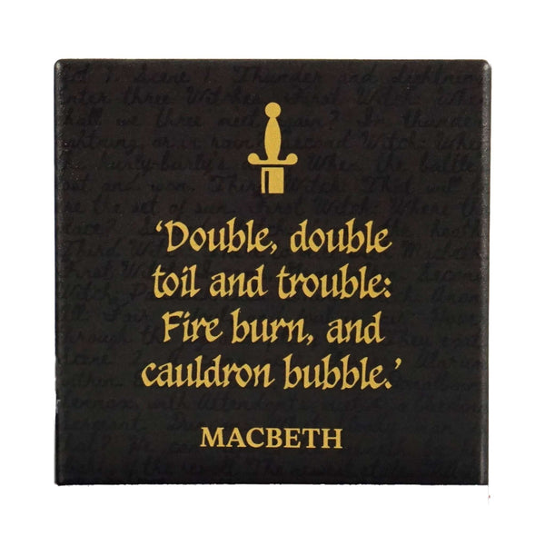 Sous-verre en céramique Shakespeare - simple Macbeth