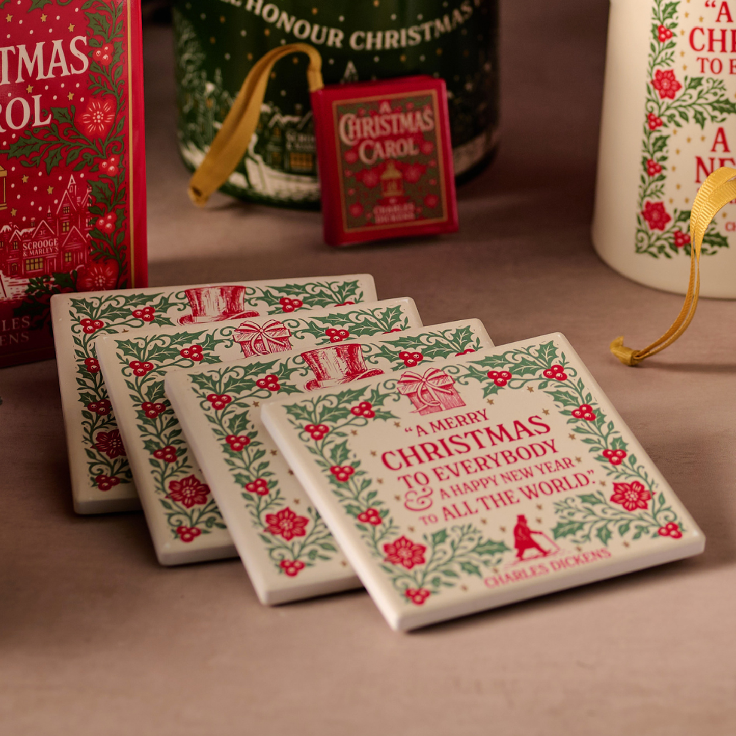 Sous-verre Un chant de Noël - s Square