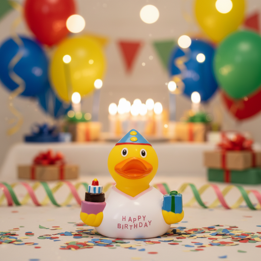 Canard Anniversaire Blanc