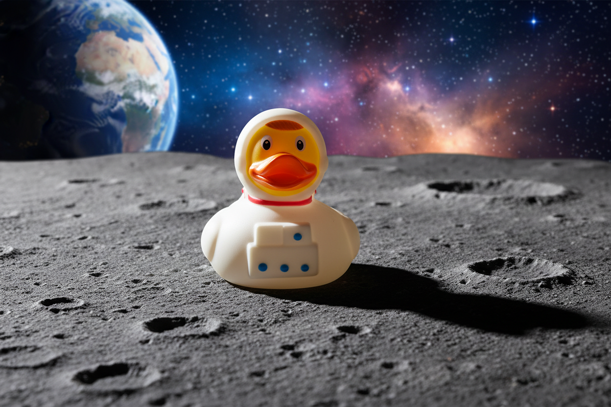 Duck astronaut