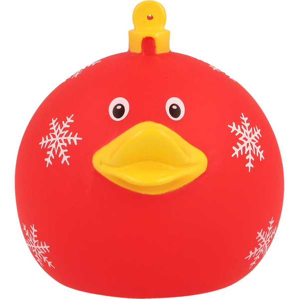 Weihnachtskugel mit roter Ente