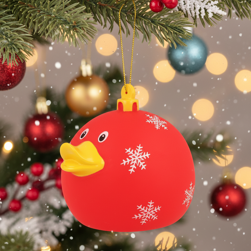 Red Duck Christmas Ball