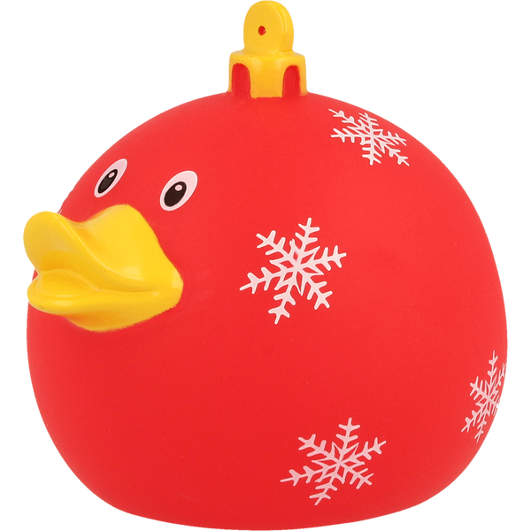 Weihnachtskugel mit roter Ente