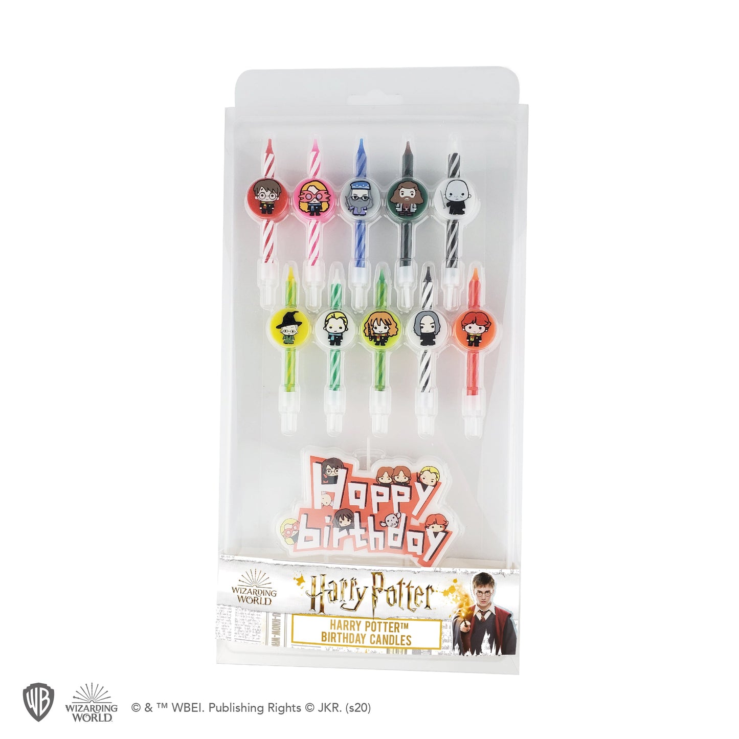 Set of 10 Harry Potter Character Birthday Candles & 1 Happy Birthday Candle