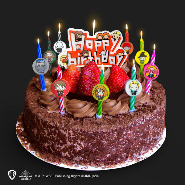 Set of 10 Harry Potter Character Birthday Candles & 1 Happy Birthday Candle