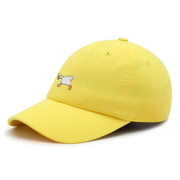 White Duck Cap Embroidered Knife
