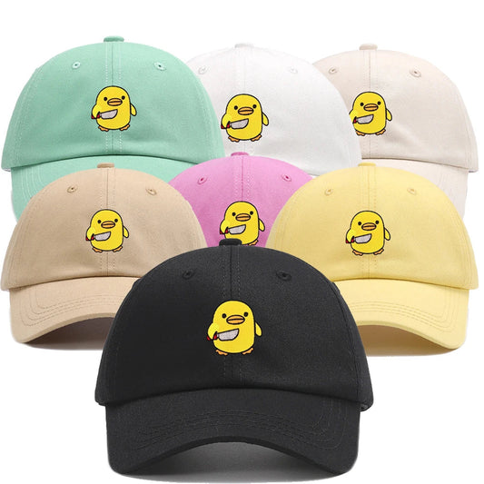 Yellow Duck Cap Embroidered Knife