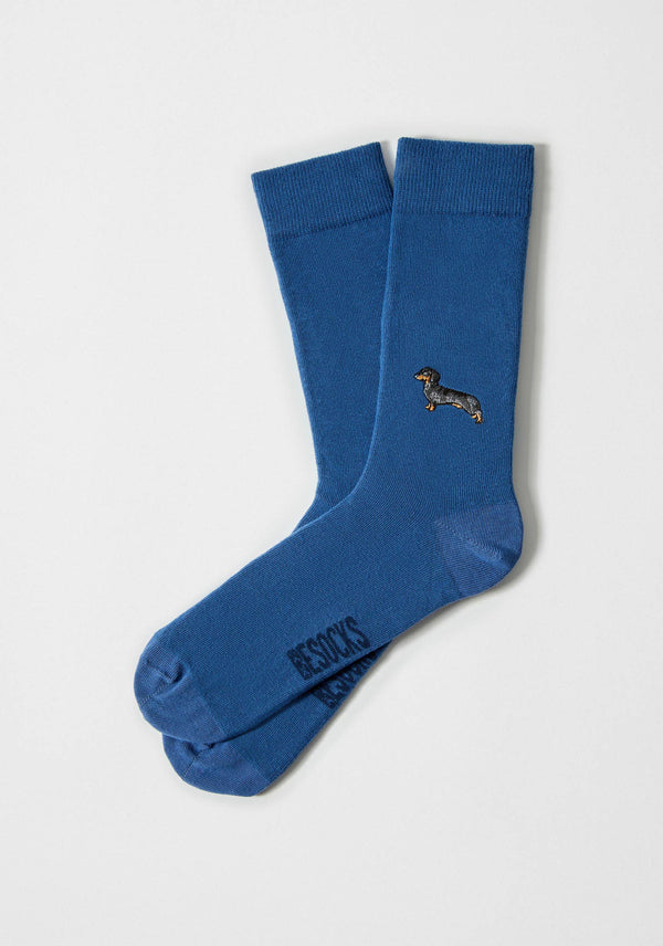 Chaussettes brodées BePets - Teckel