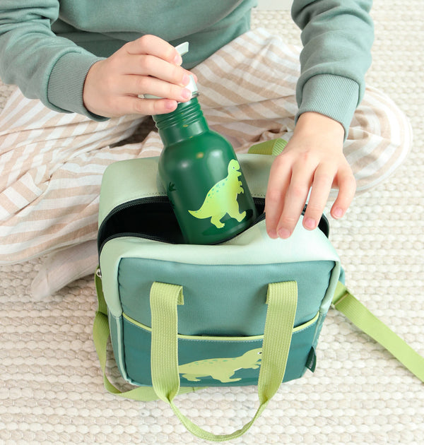Petite gourde en inox - Dinosaure – vue 2 – A Little Lovely Company