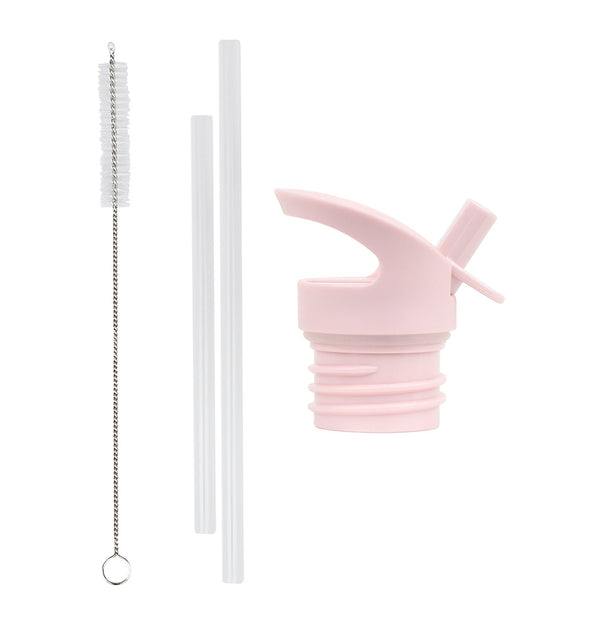 Kit bouchon, paille et goupillon - Cœurs – A Little Lovely Company