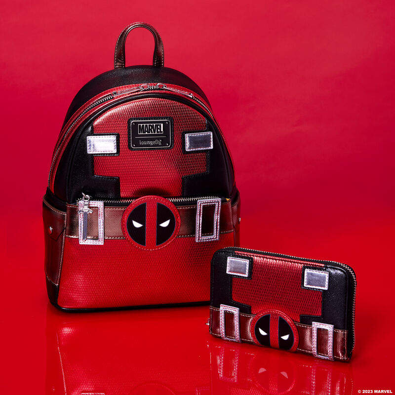 Deadpool Cosplay Mini Backpack - Metallic