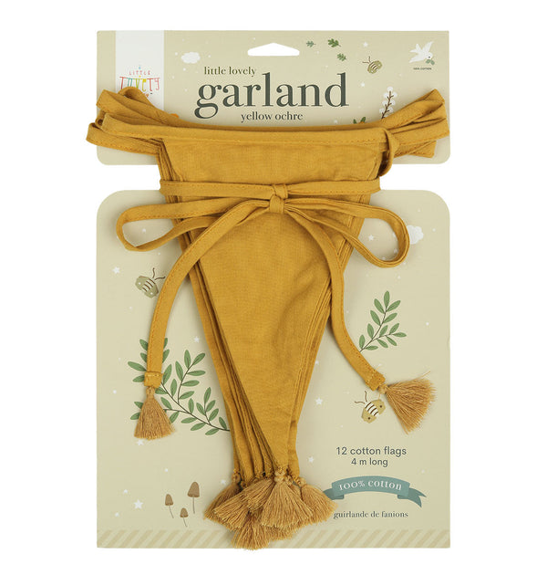 Guirlande décorative en coton - Ocre jaune – A Little Lovely Company