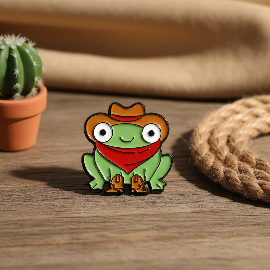 Pin's Grenouille Cowboy