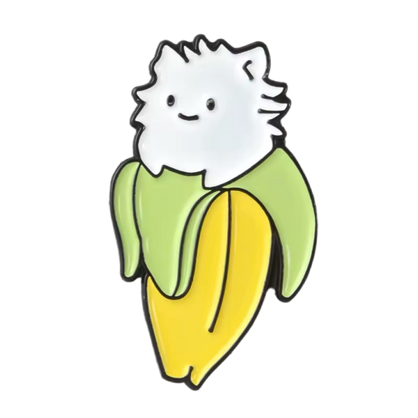 pins chat banane