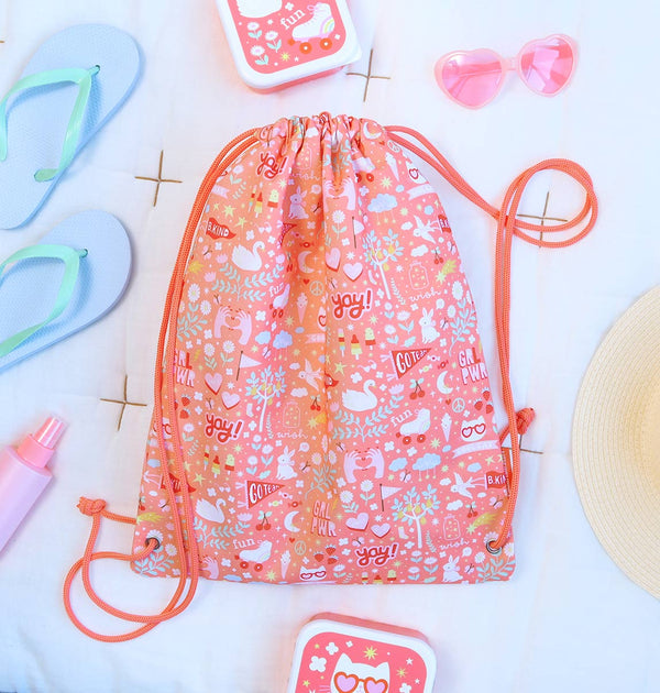 Sac à cordons enfant - Fun – vue 2 – A Little Lovely Company