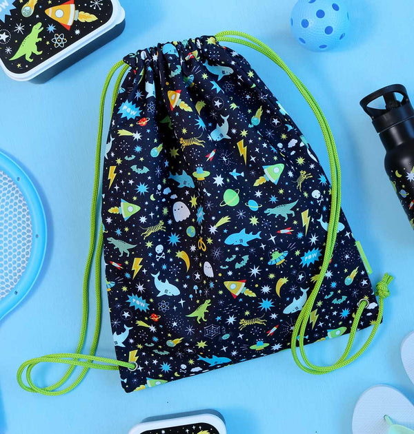 Sac à cordons enfant - Galaxie – vue 2 – A Little Lovely Company