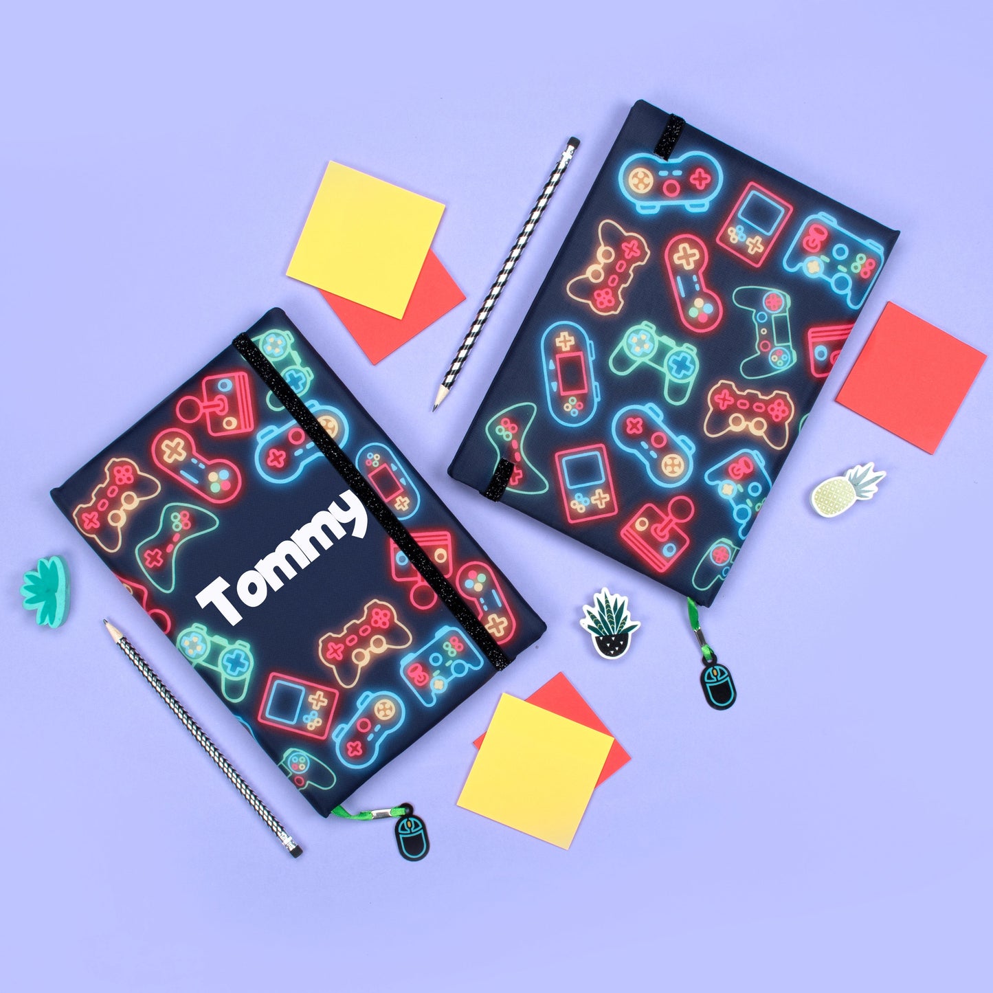 Personalized Notebook - Neon Gamer