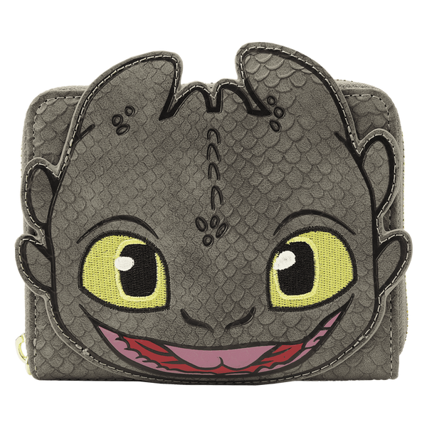 DRAGONS Krokmou "Cosplay" Portefeuille LoungeFly How to Train Your Dragon Toothless Cosplay Zip Around Wallet