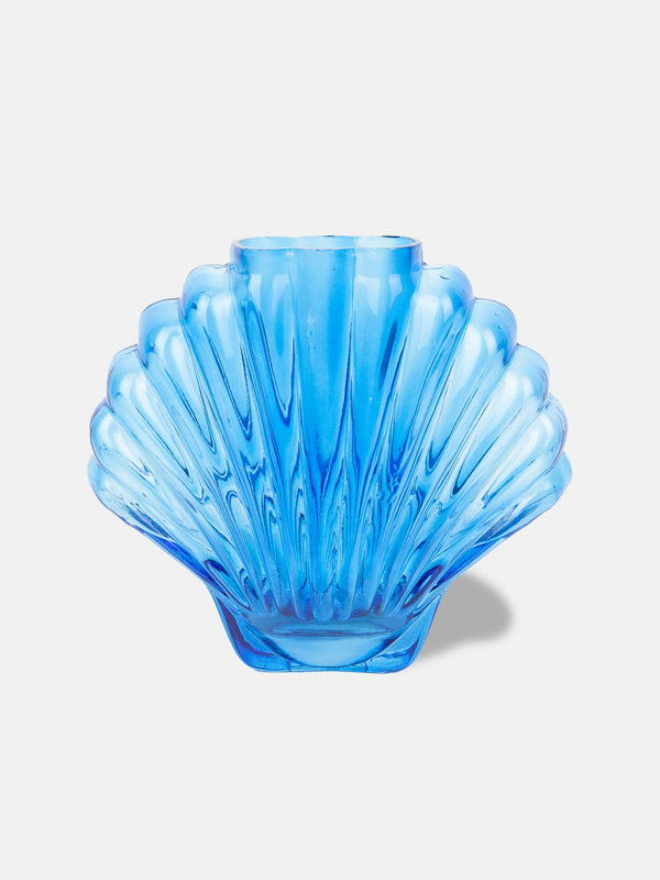 Seashell Vase Blue