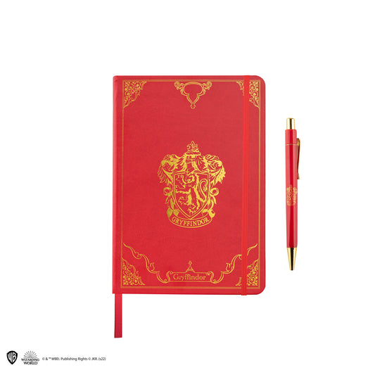 Deluxe Gryffindor Notebook and Pen Set