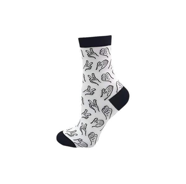 chaussettes langue des signes mrcol