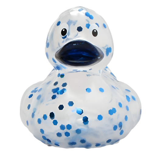 Blue Glitter Duck