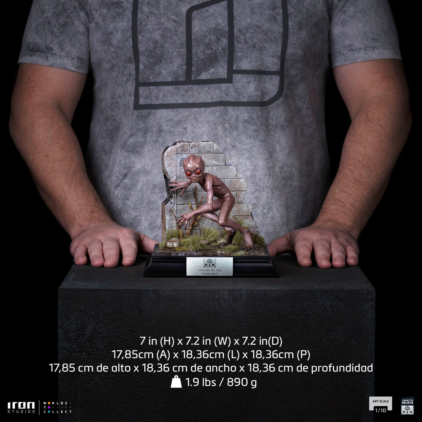 Pre-Order - ET Varginha Statue - I Want to Believe - Art Scale 1/10 - Iron Studios