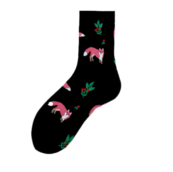 chaussettes renards en foret