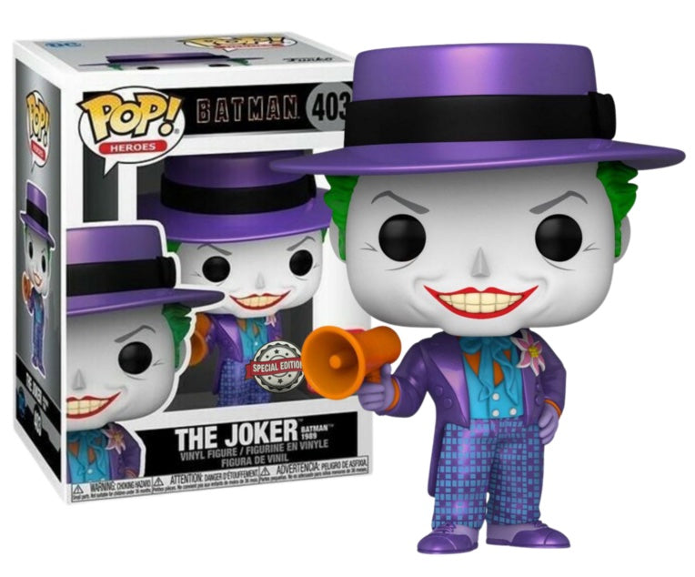 batman 89 pop n 403 joker w speaker metal effect special edition