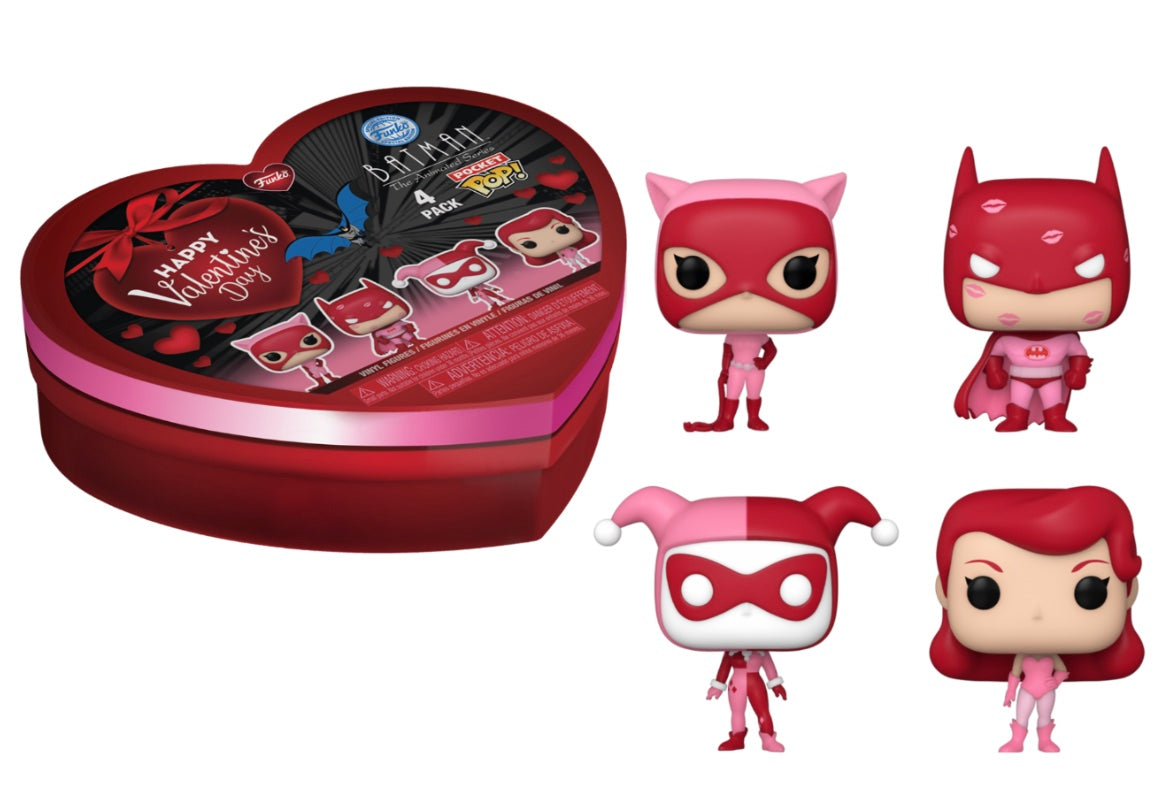 Pocket Pop! 4 Pack- DC Comics Valentine's Day