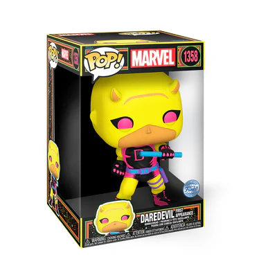 Funko Pop! Jumbo Daredevil (Yellow & Red) (Black Light) – Marvel