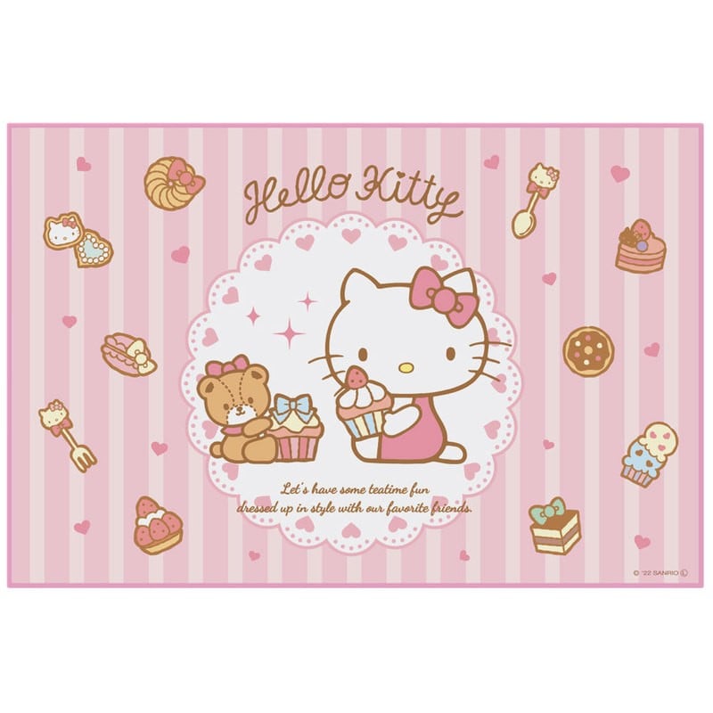 HELLO KITTY Sweety Pink Nappe Pique-Nique 90x60cm