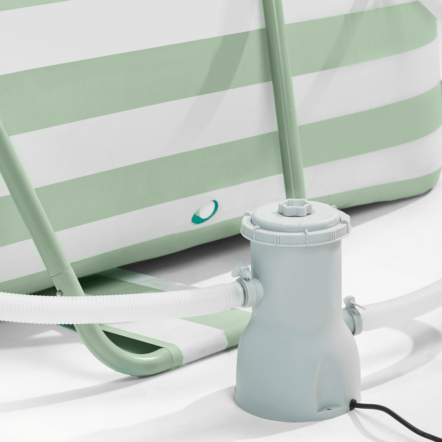 Frame Pool - Green/White - Essence - With Filter Pump & Stairs - 400 x 200 x 100 cm