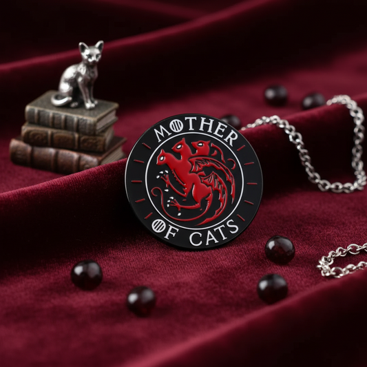 "Mother of Cats" Cat Pin
