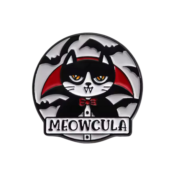 "Meowcula" Cat Pin