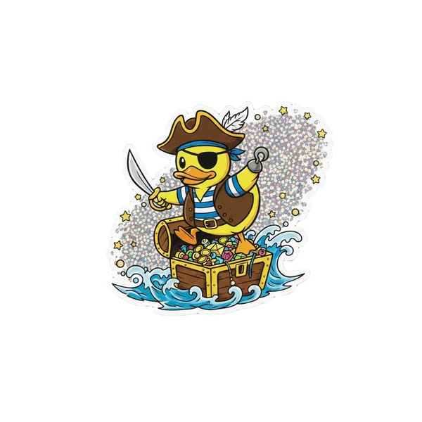Pirate Duck Sticker – Treasure & Adventure